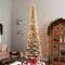 11ft. Pre-Lit Flocked Artificial Pencil Christmas Tree, Clear Lights